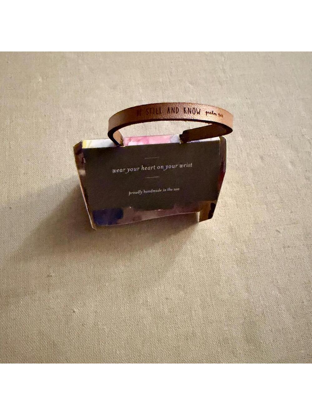 Y2k Laurel Denise Leather Bracelet with clasp and inspiration Collection NWT